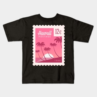 Hawaii Post Stamp Kids T-Shirt